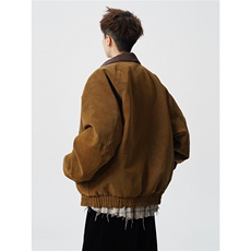 MY647P130控208翻领拼接兔毛内里加绒加厚外套棉衣棉服，男装棉衣，电商B205