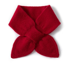 秋冬季35%保暖轻盈无压感厚蝴蝶结围巾，童装儿童配饰，群鹿羊绒