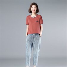 宽松百搭减龄套装/套裙通勤两件套个性，女装套装/套裙，独衣靓
