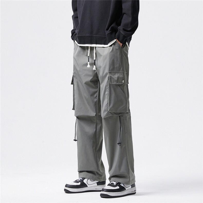 冲锋裤男春季裤子新款机能工装裤潮流宽松直筒休闲裤GK127-P45,男装工装外套,星座302B-2
