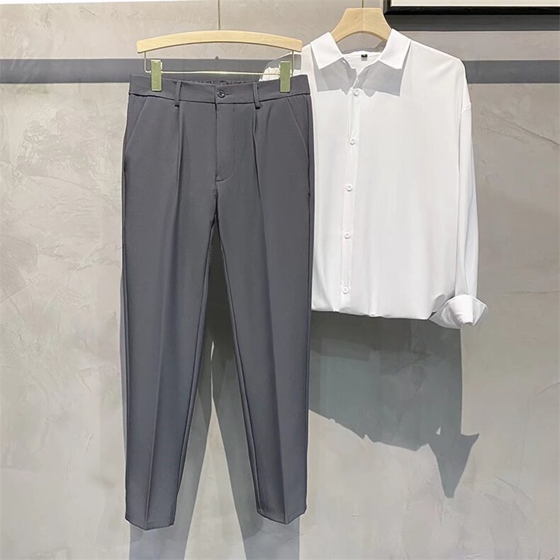 男春季休闲西裤九分+长裤K095P39,男装西裤,星座1116-2