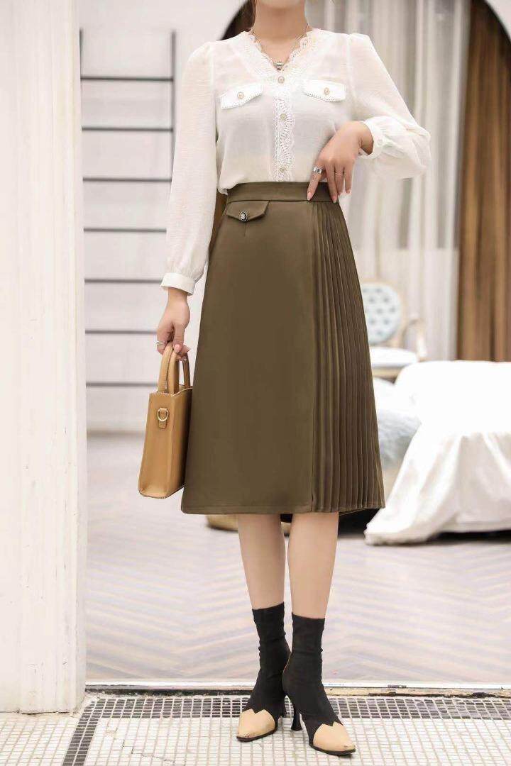 新款半裙，两色、四个尺码[现货]，女装半身裙，依柏璐