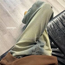 DK966-P48新款牛仔裤男秋冬宽松直筒裤柔软舒适休闲阔腿裤男士，男装牛仔裤，星座603-2