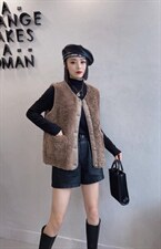 皮毛马甲，女装马甲，嫣然贝阁