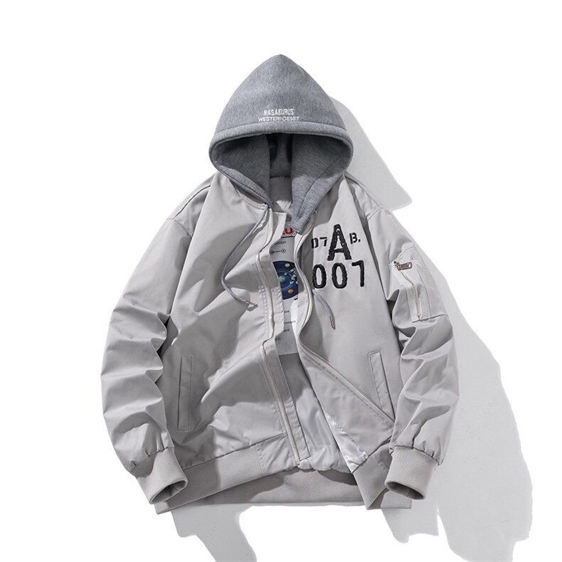 现货三色秋冬季潮牌夹克棉衣棒球服欧美街头飞行员外套情侣装,男装棉衣,电商A105