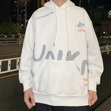 港风可爱字母印花连帽卫衣男秋冬季加绒套头衫A090-WY50p65限88，男装卫衣，电商A089-1