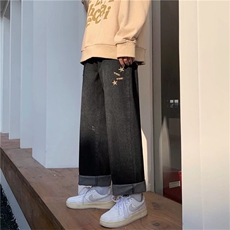 直脚简约潮流潮慵懒拉链长裤青春流行牛仔裤N806P45，男装牛仔裤，星座1116-2