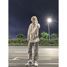 美式复古hiphop嘻哈冲锋裤潮牌，男装休闲裤，星座310A-4
