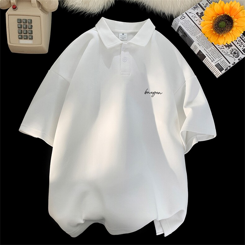 可设48小时支持抖音得物来样二开网眼透气翻领t恤美式短袖POLO衫，男装T恤，电商A486-1