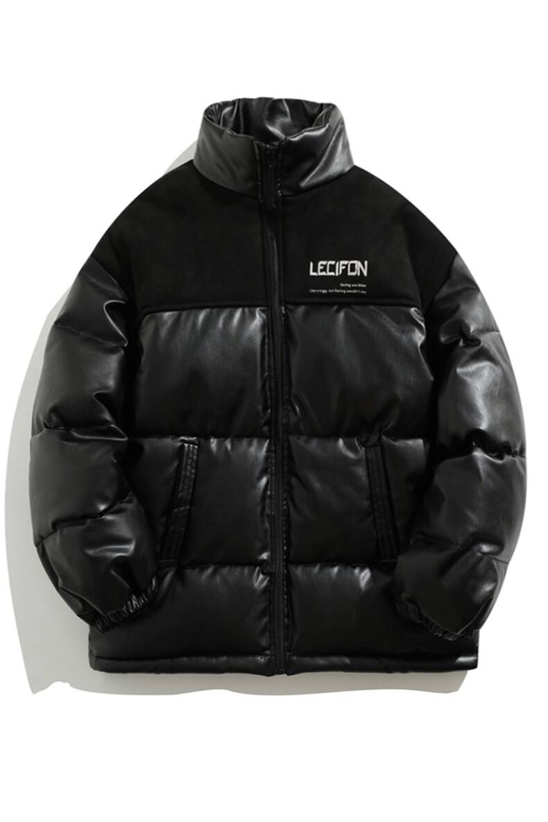 拼接加厚棉衣男PU皮立领棉袄软皮棉服外套3365-P90控118,男装棉衣,星座207