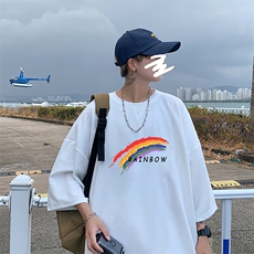Q11064-P30春夏季七分袖t恤男大码五分袖男短袖中袖，男装T恤，电商A040