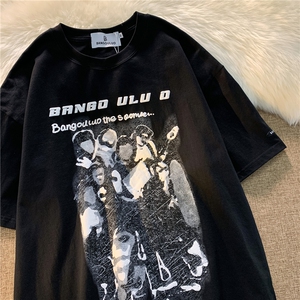 T恤印花潮流短袖百搭2023夏季新款休闲男DS-B299-5070批45控69图片