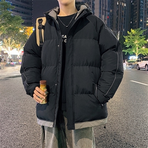 港风夜景潮牌新款连帽棉服潮流保暖棉衣M081-P90图片