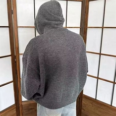 新款开衫毛衣美式复古休闲慵懒风V领针织衫男纯色外套MY5727，男装针织衫/毛衣，电商D315