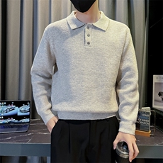 B216MY5156P652025秋冬新款男士POLO衫领毛衣针织衫，男装针织衫/毛衣，电商B216（原B302）