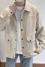 灯芯绒外套男款春秋季新款美式潮衣服工装夹克休闲上衣jk555-P70，男装夹克，星座505-3