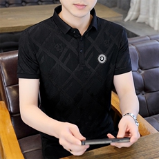 2023年夏季冰丝短袖Polo衫男士休闲T恤，男装T恤，电商B212（原钱塘6029）