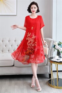 特肥特大码女300斤260胖mm超大号240夏装棉绸人造棉遮胯大连衣裙