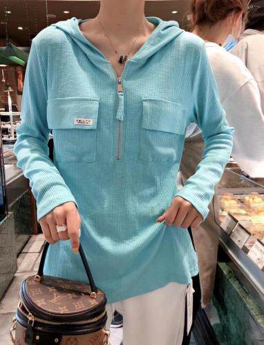 螺纹帽衫百搭款，人人补单，女装，一杭