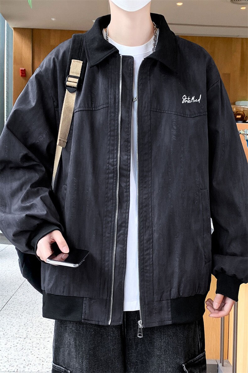春季新款大码扎染印花外套春秋痞帅休闲夹克A436-JK2589-P70,男装夹克,电商A436