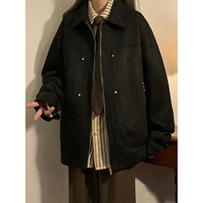 暖光女模夹克中性男女同款麂皮外套JK001-P75控108，男装夹克，电商A132（原电商B245）