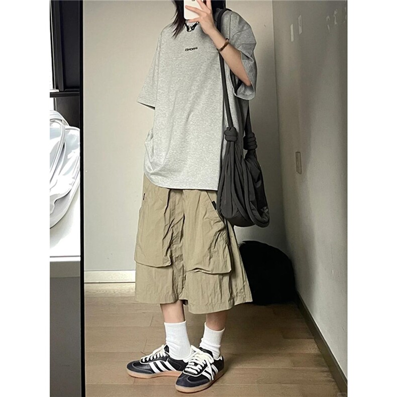 D1089-P35新款工装速干短裤男夏季日系男生运动五分裤潮-网图现货,男装牛仔裤,星座603-2