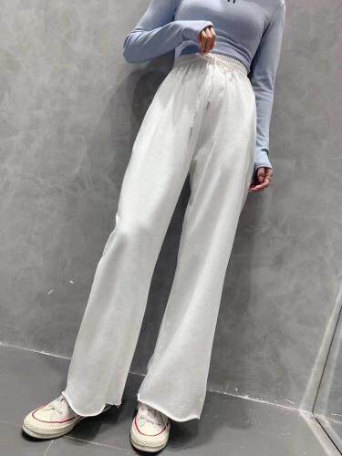 春季新款抽绳阔腿裤，女装，AT(2F)