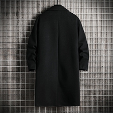A117-P110加绒-P120加厚加绒毛呢大衣男士大码中长款呢子风衣，男装毛呢大衣，电商A040A
