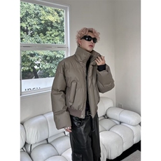 【有货】D8145-P88冬装重磅简约短款棉服外套男女加厚保暖皮棉衣，男装棉衣，星座603-2