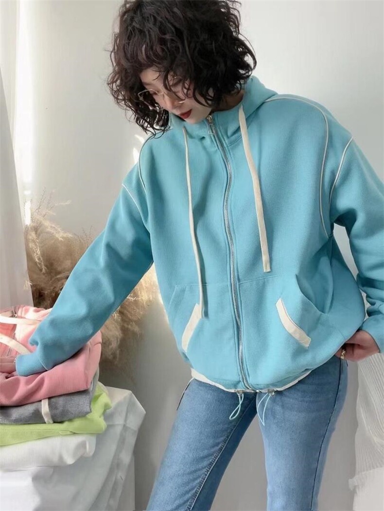 边卫衣，女装卫衣/绒衫，一颗柠檬