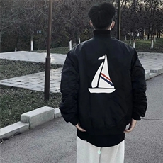 2025春秋新款帆船棒球服外套男款情侣男女同款网红薄款夹克男，男装夹克，星座506A