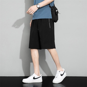 205-M-5XL 短裤男夏季薄款男装运动休闲潮牌五分裤宽松大裤衩裤子图片