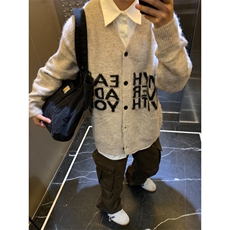 【有货】MY452HH-特P58秋冬高级感慵懒风开衫毛衣男美式针织外套，男装针织衫/毛衣，星座1007（原301D）
