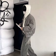 网图高街飞行员夹克棉服外套男冬季潮牌工装棒球棉服MY857-P105，男装夹克，星座1001-1