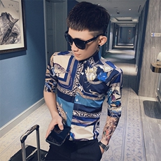 312A-258-P55-控69 2025夏季新款社会精神小伙花衬衫网红上衣A,男装衬衫,星座312A-5,四季星座 312A-258-P55-控69 2025夏季新款社会精神小伙花衬衫网红上衣A,男装衬衫,星座312A-5,四季星座