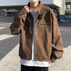 港风文艺牛仔夹克男春秋宽松潮流长袖外套，男装夹克，星座716-2