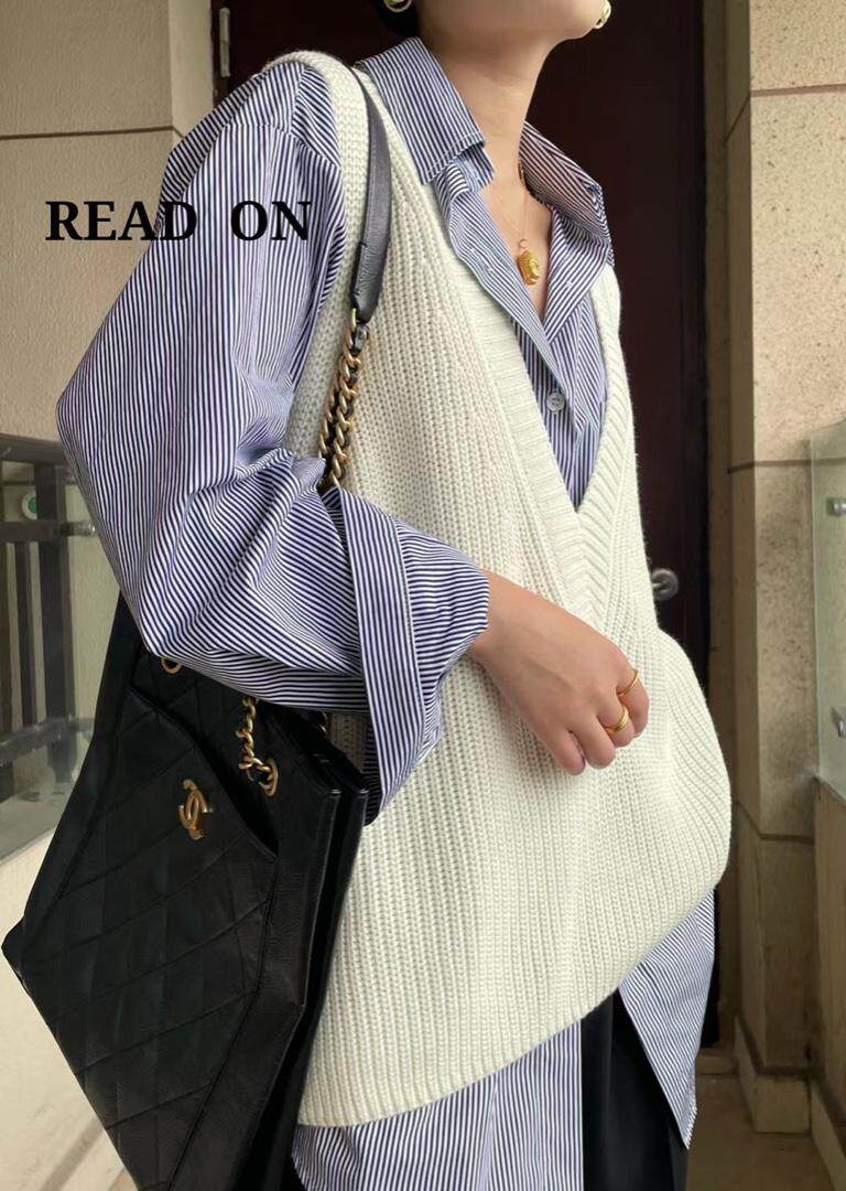 深V设计羊绒马甲，女装马夹，阅上