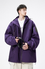 中性风工装冲锋衣男高品纯色宽松夹克外套DSA157B-J91-P60，男装夹克，电商A157B