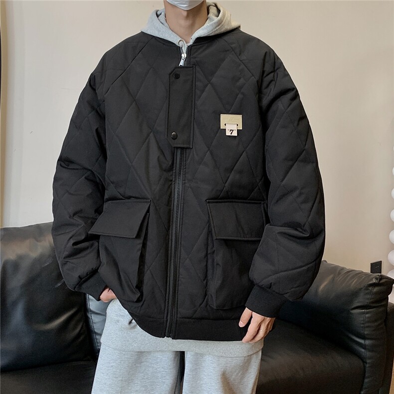冬季2025新款港风男棉衣棉服青少年情侣装冬装男女外套S273-P118,男装棉衣,电商A233-1
