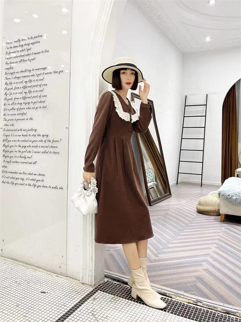 【秋季新款】花边连衣裙，女装连衣裙，笑思源