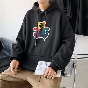 L2475P48秋装2024新款潮趣印花学生潮流男女情侣连帽卫衣图片