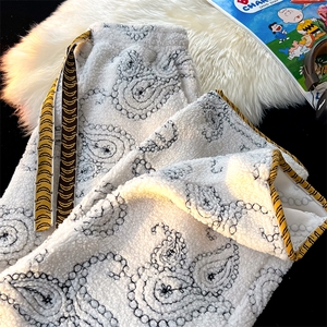 8XL-M羊羔绒慵懒休闲裤小众加入长裤刺绣加厚保暖卫裤K991P68控88图片