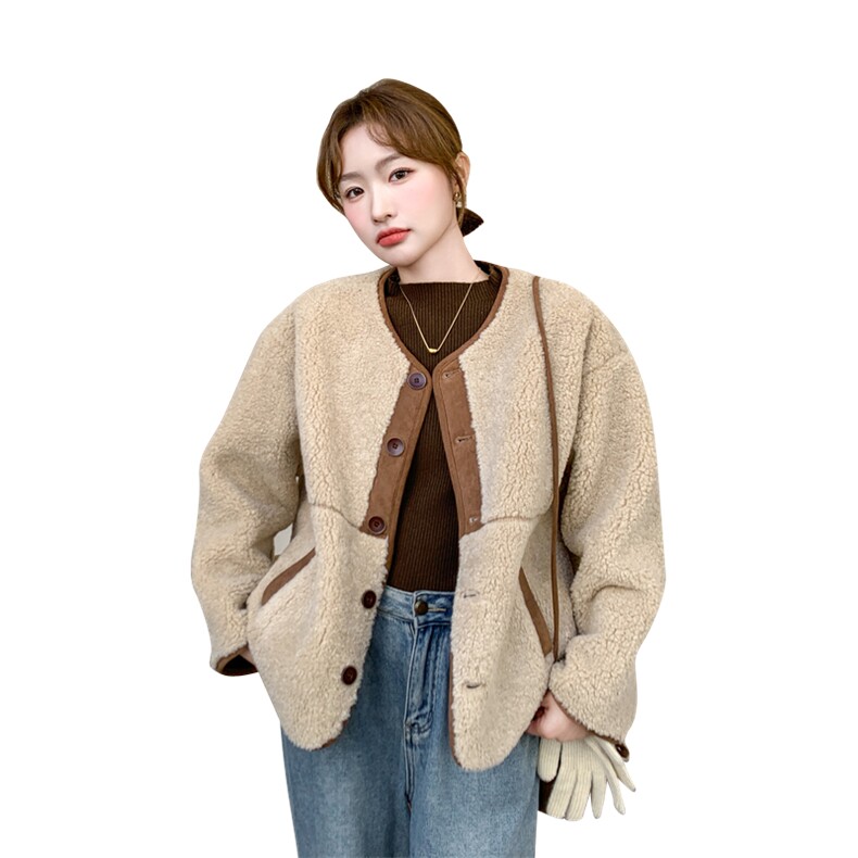 冬装新款皮毛一体【2C092-989-1-P159-K238】,女装短外套,2C092