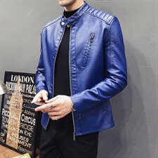 2023秋冬社会小伙PU皮衣男生机车皮夹克帅气休闲外套LE601-P95，男装皮衣，星座1105-3