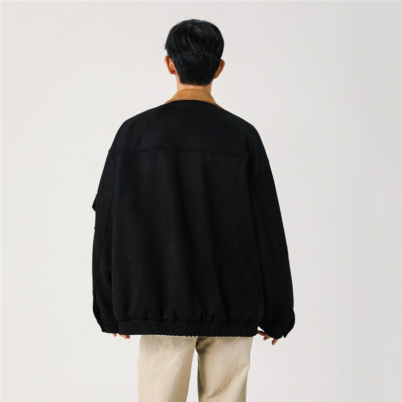 春装现货撞色麂皮绒夹克XZ609-WT2367-P108-138,男装夹克,星座609