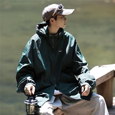 真抽绳冰丝防晒衣夏季潮牌宽松潮流男生上衣TT004-P45，男装防晒衣，星座911-3