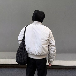 网图 美潮解构设计短款boxy版飞行员夹克棉服外套 W1837/特P88图片