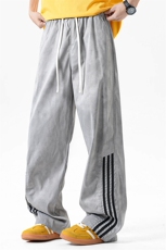 休闲裤男夏季新款港风宽松扎染工装阔腿长裤CK8203-P45，男装工装外套，星座214-3