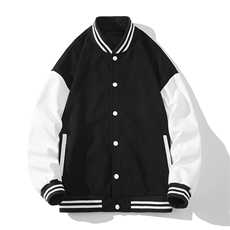 春秋季棒球服外套新款ins潮情侣学生休闲针织夹克DF32-P75，男装夹克，电商B306