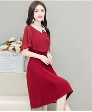 单款单色连衣裙，女装连衣裙，米儿衣景